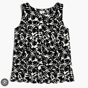 J Crew Scallop Hem Blouse